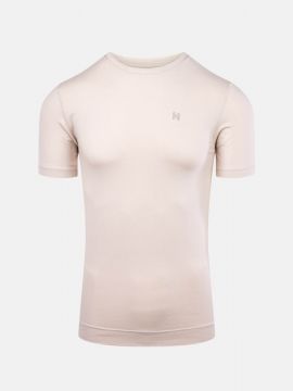VAN HARVEY Crew neck T-shirt beige