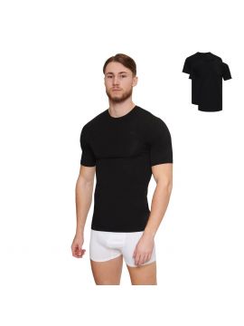 Rogers Ronde Hals T-Shirt Zwart 2-pack